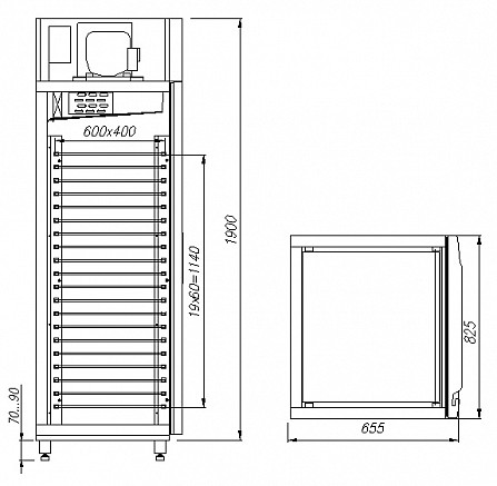 Холодильное оборудование CARBOMA PRO (ПОЛЮС) для хлебопекарных и кондитерских производств
